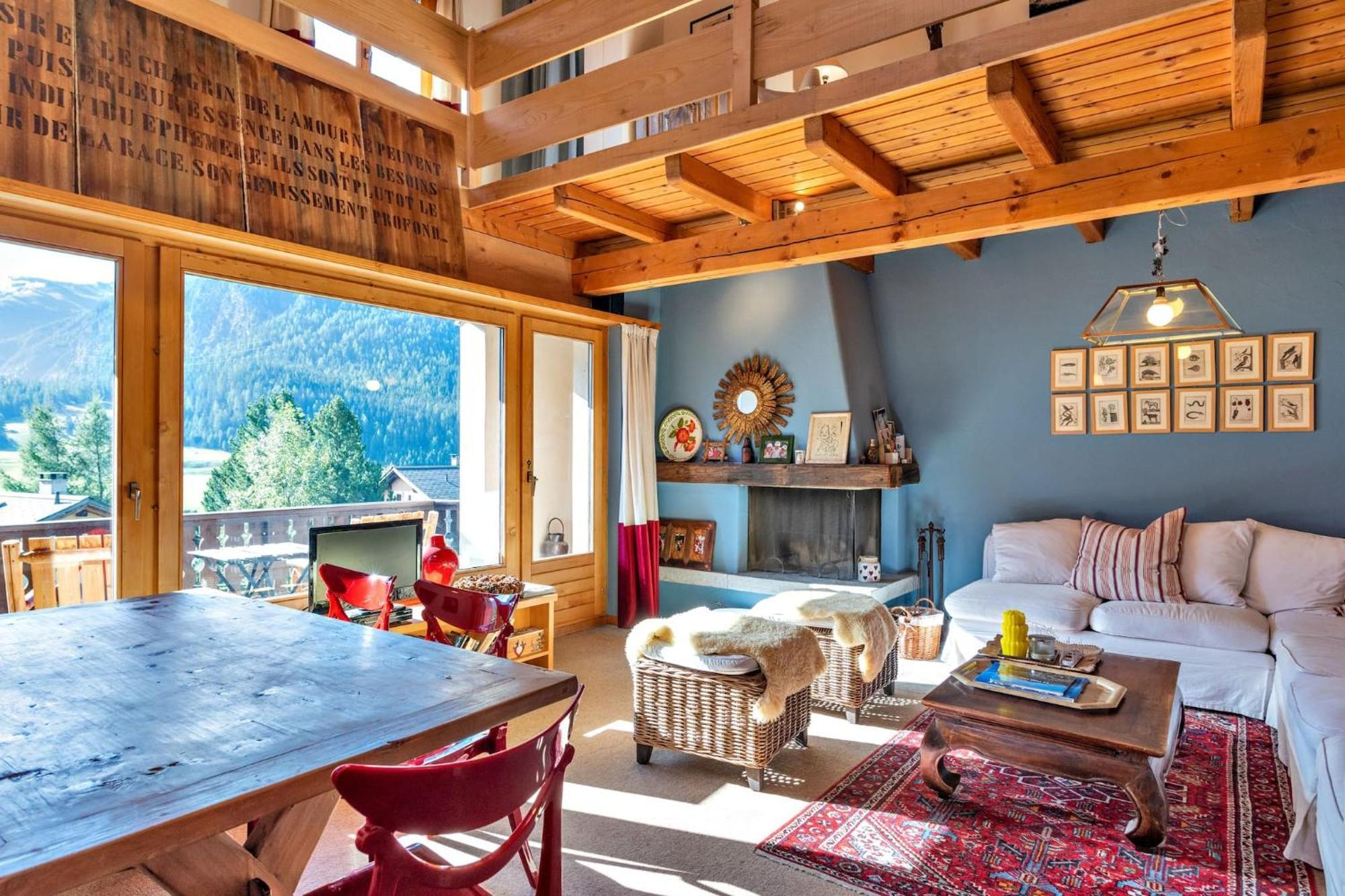 Apartmán Chesa Panorama B - La Punt Exteriér fotografie